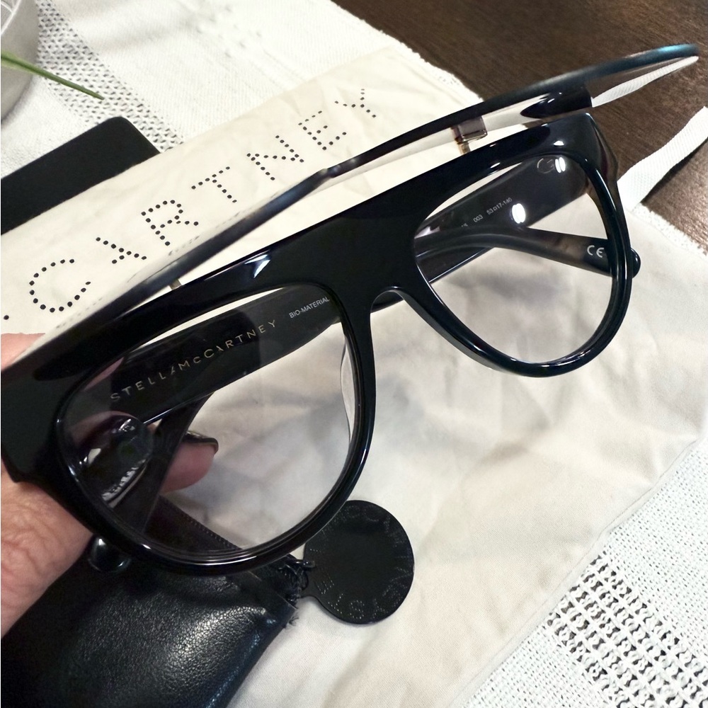 Stella McCartney Detachable Flip Up Flat Top Sunglasses - Picture 5 of 9